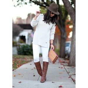 New Gap Jeans 4 Tall High Rise Vintage Slim White NWT 28" Waist Split‎ Hem